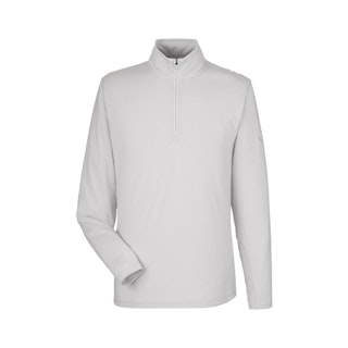A light gray Puma quarter zip pullover with the Puma logo on the left sleeve.