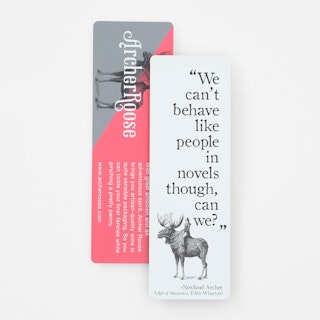 Bookmark Printing - Front and Back View