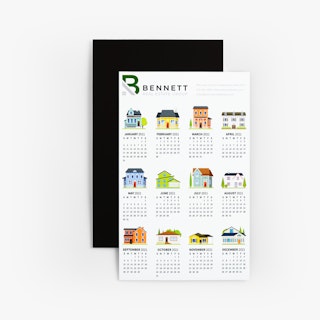 Real Estate Calendar Magnets - Front and Back