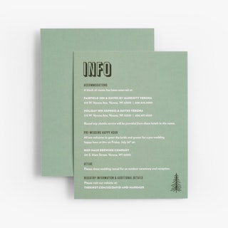 Reception Card Printing - Front and Back Printing