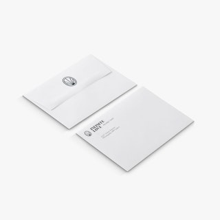 Two offering envelopes printed with Infinite Love Worship Center and an address in black.